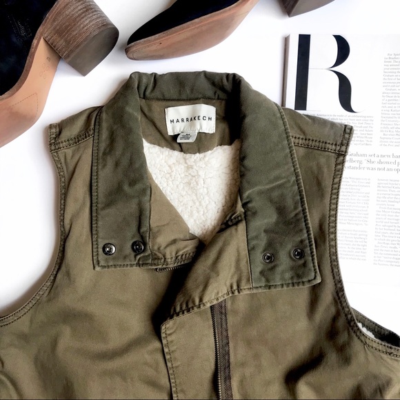 Anthropologie Jackets & Blazers - Anthropologie Marrakech Canyon Sherpa Vest